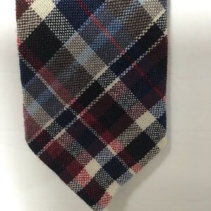 Rooster Ruffler Woven Plaid Necktie
